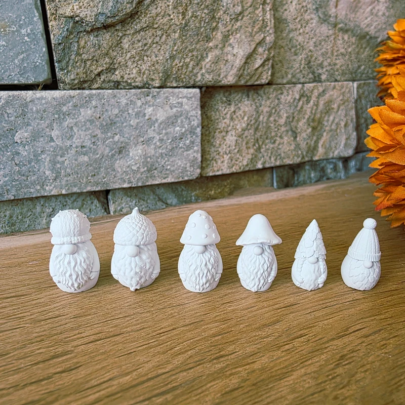 Silikongießform – Herbst Mini-Wichtel 6er Set