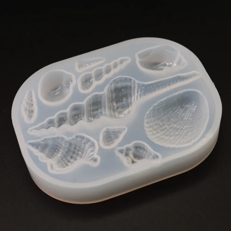 Silikonform Muscheln Maritime Gießform DIY für Epoxidharz ca. 1 - 7,5 cm