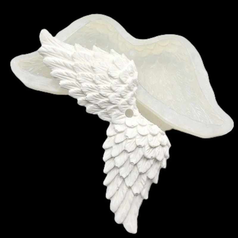 Silikonform Engelsflügel Anhänger Gießform für Gießpulver ca. 10,5 cm